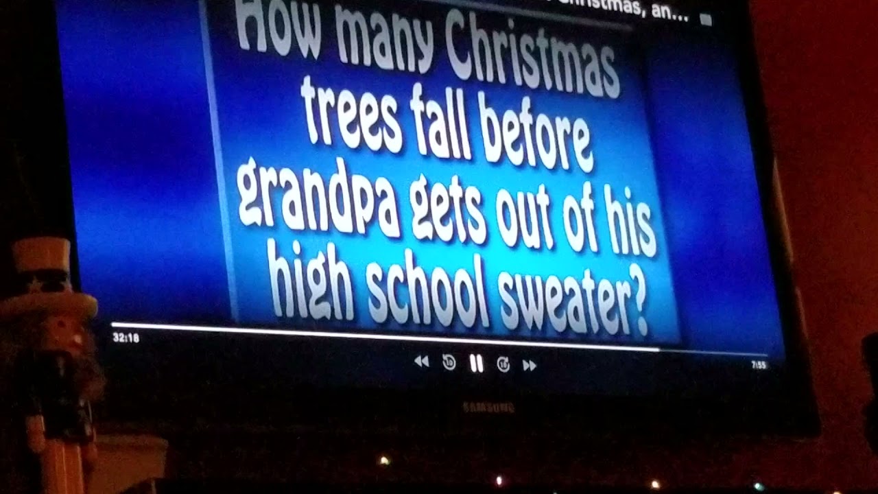 AFV: How many Christmas trees fall before grandpa gets out of his high school sweater?