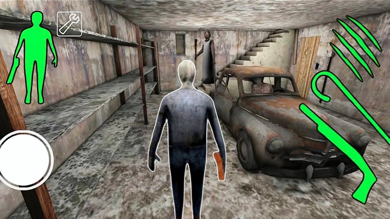 Играю за дедушку в Granny, глава 1 || Побег на машине 🔥 || Дедушка против босса-паука 😱, часть 2