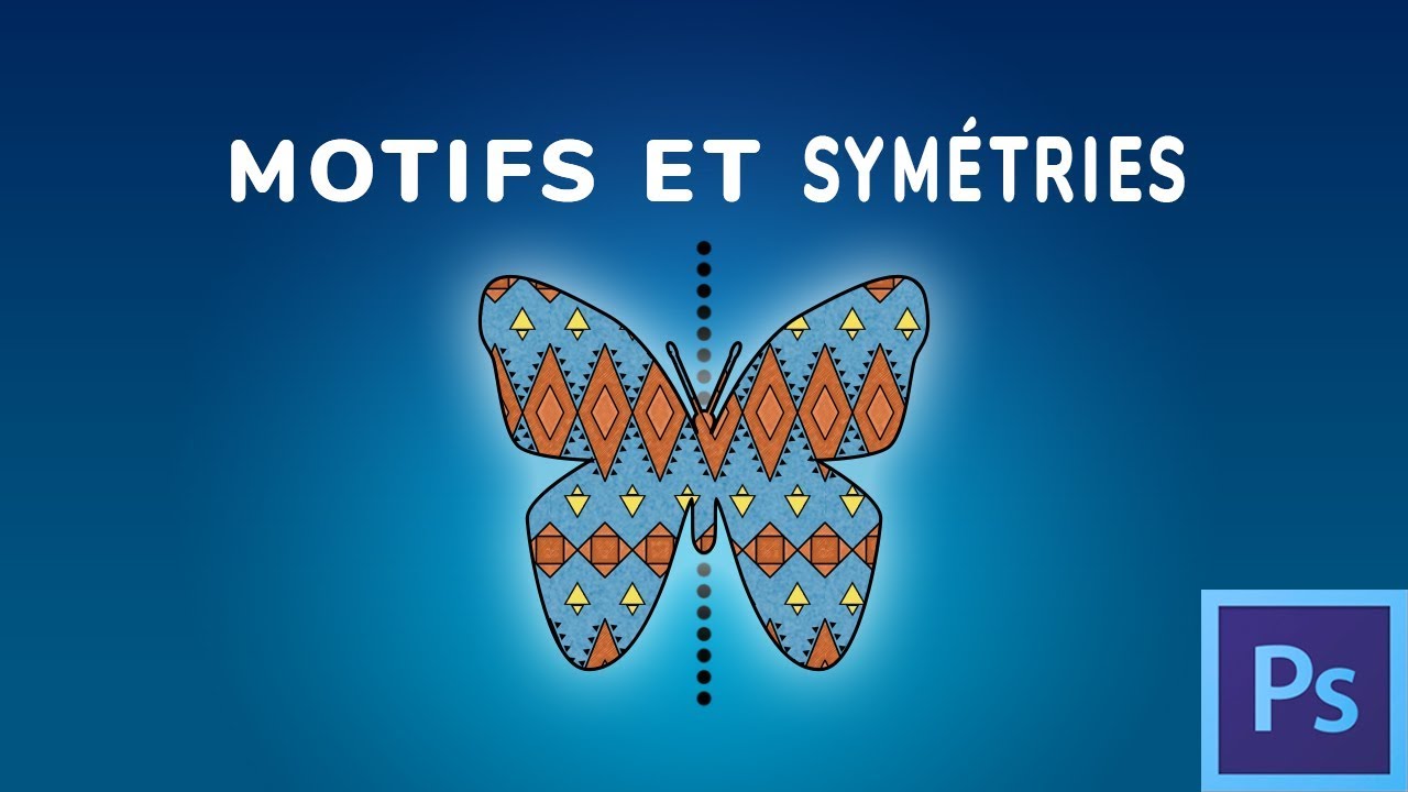 Créer un motif avec les options de symétries dans Photoshop