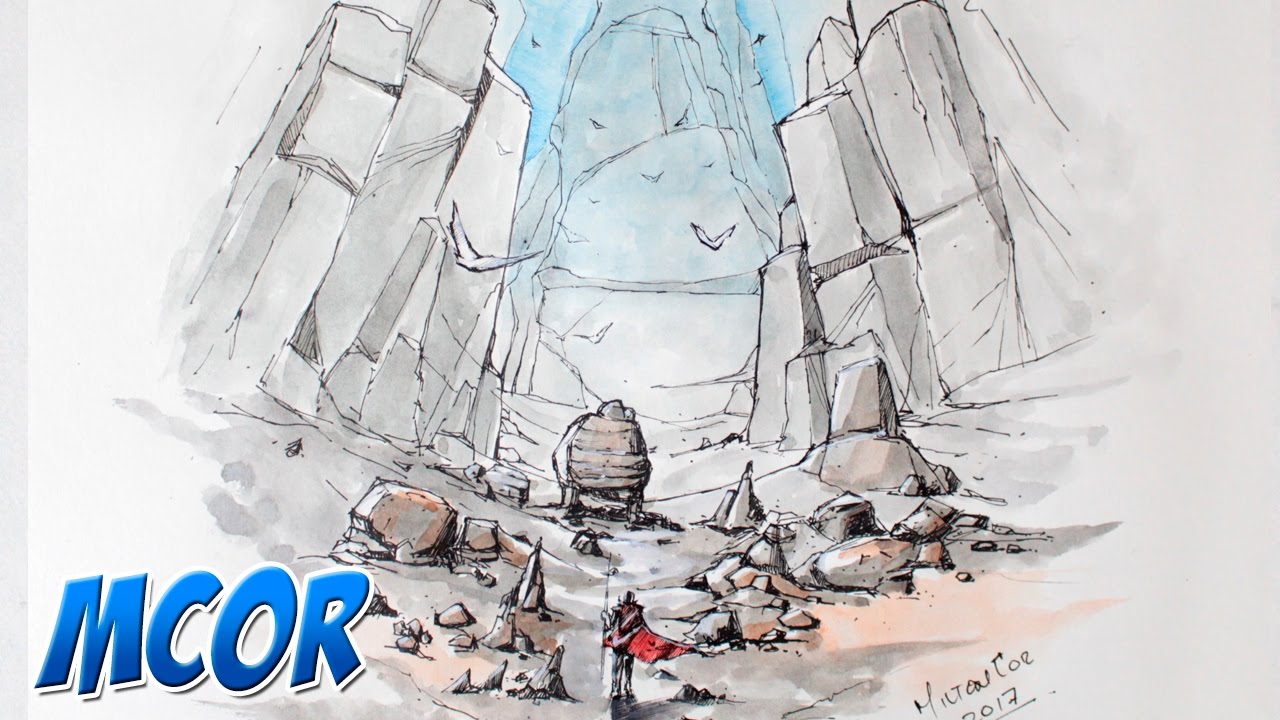 Como Hacer un Paisaje de Rocas - Efecto de Tamaño y Distancia