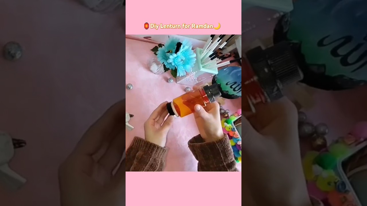 Easy DIY lenturn for Ramadan!! #arabic #viralvideo #hack