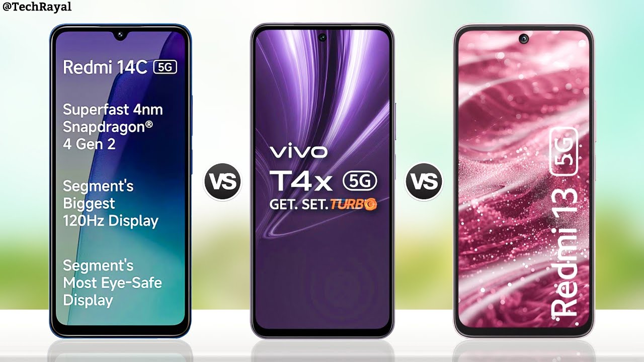Redmi 14c 5g vs Vivo T4x 5g vs Redmi 13 5g || Full Comparison