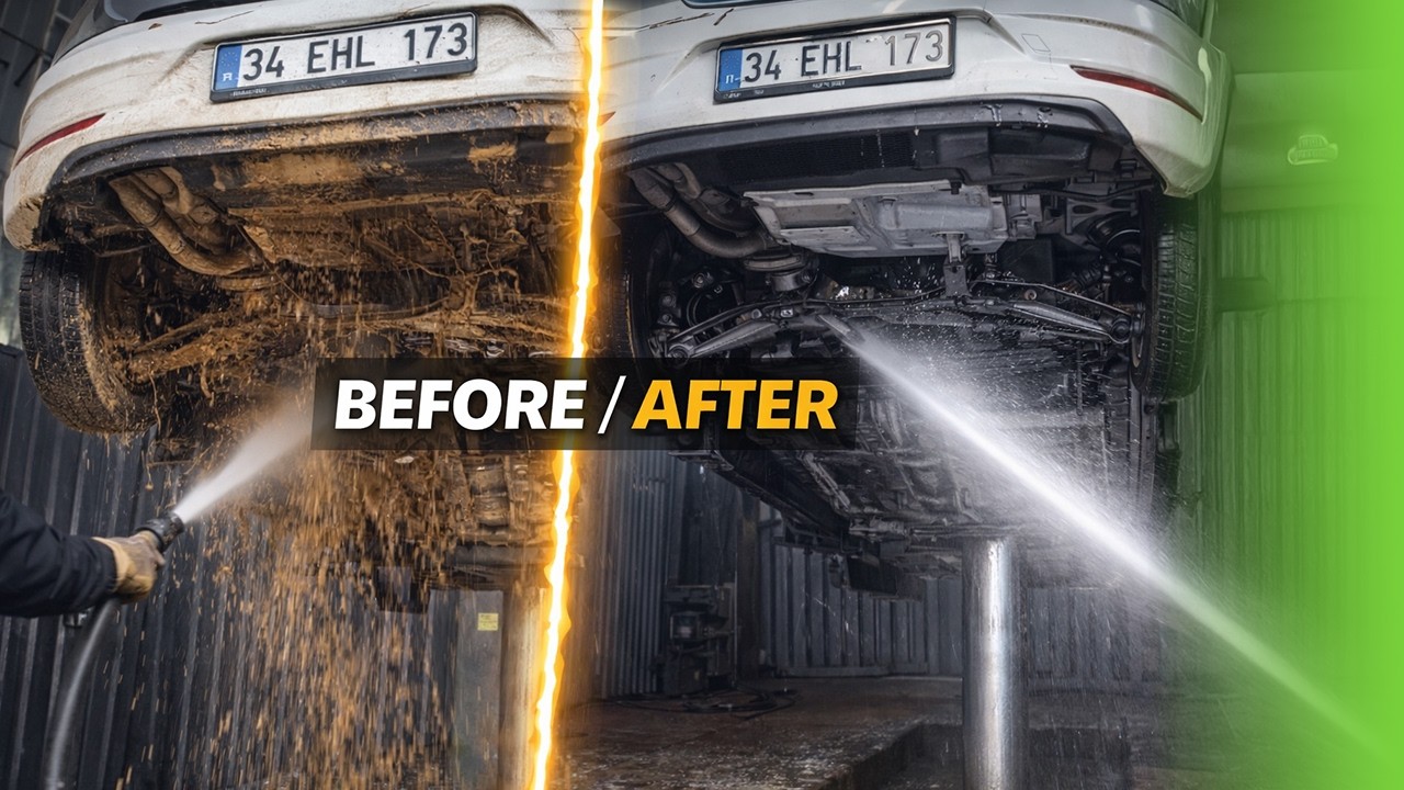 Muddy Renault Megane Deep Clean | Underbody & Exterior Wash on Lift