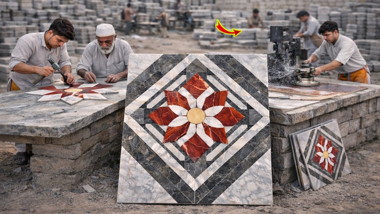 Mass Production How Are Made Flowers The Marble Pieces Incredible Skilled Worker’s 