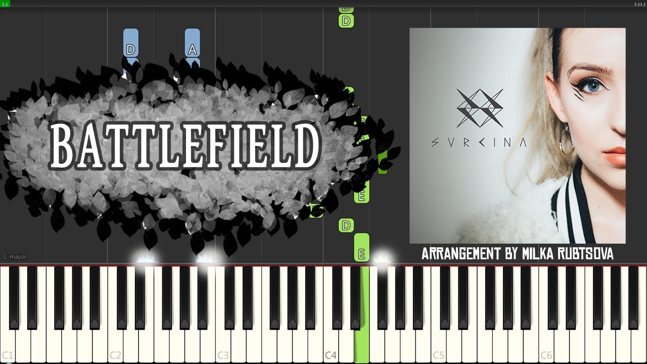 Meet Me On The Battlefield - SVRCINA | Piano Cover + Synthesia Tutorial
