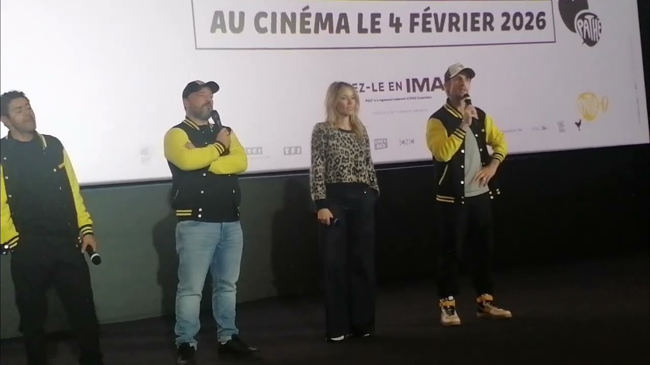 Avant-première de Marsupilami, avec Jamel Debbouze, Philippe Lacheau, Élodie Fontan, Alban Ivanov...