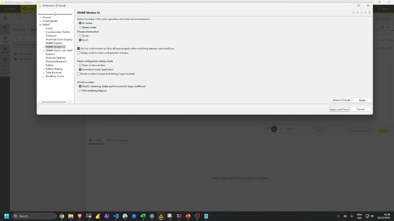 Install Python in Knime