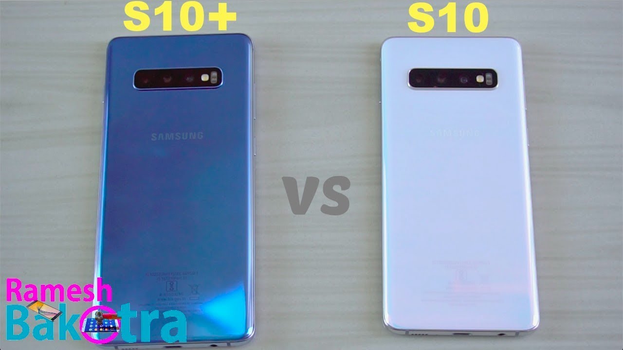 Samsung Galaxy S10 Plus vs S10 SpeedTest and Camera Comparison