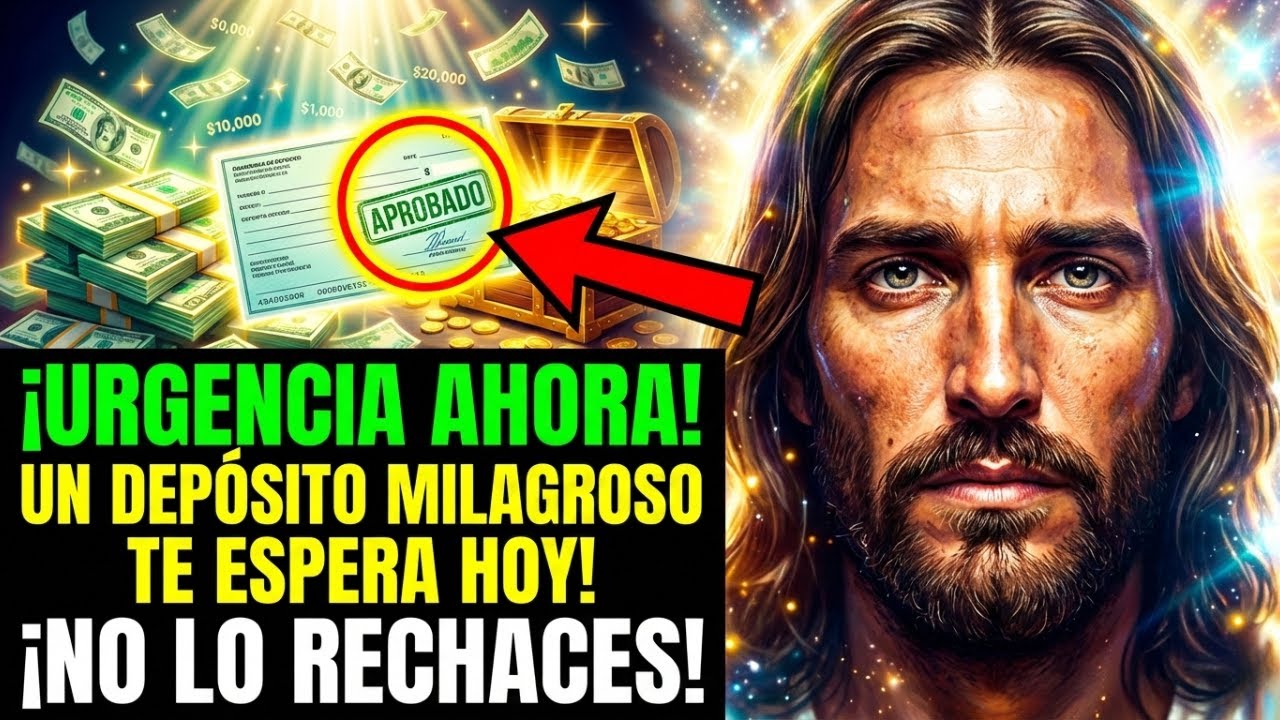 DIOS DICE: ¡URGENTE! UN DEPÓSITO DE DINERO EN TU NOMBRE TE ESPERA HOY, ESCUCHA YA O LO PIERDES