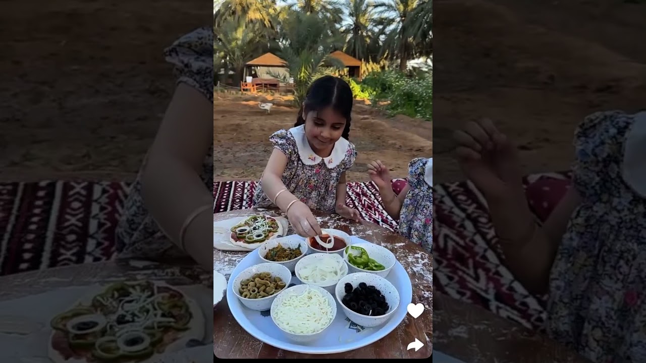 فعاليات اليوم مين عمل افضل بيتزا🍕احكموا انتو🌙🌙🌙😂🪷💐☘️