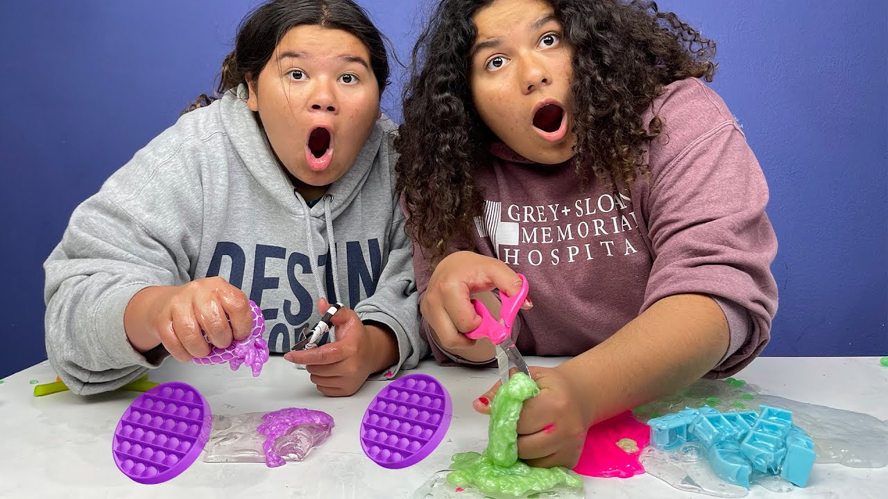 Putting Fidgets Into Slime! Fidget Toys Shopping At Target + Store Bought Slime Shopping