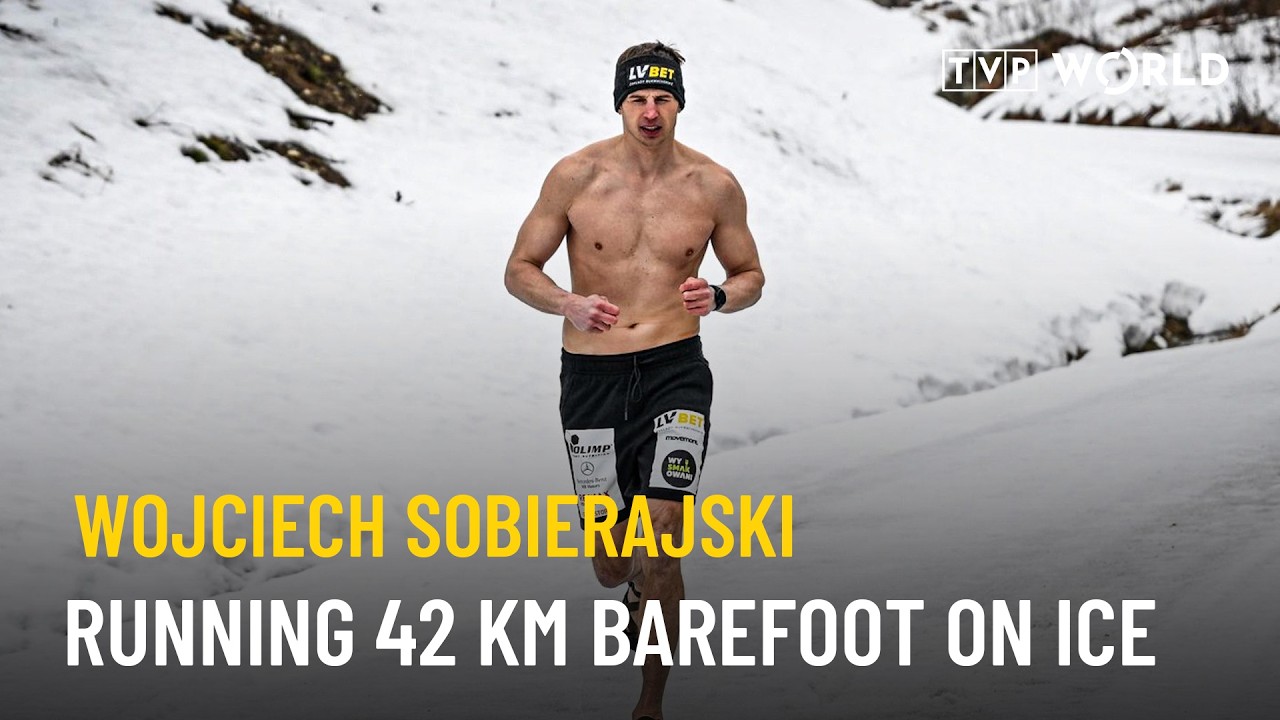 Running 42 km barefoot on ice? Polish athlete attempts the impossible | Wojciech Sobierajski