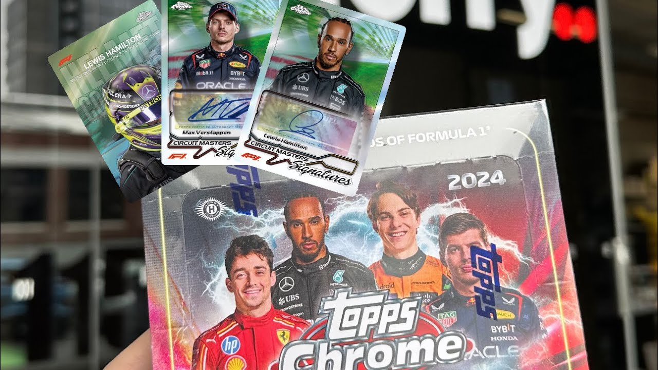 2024 Topps Chrome Formula 1 F1 Qualifying Lap Box!        Lewis Hamilton Green Raywave Refractor /99