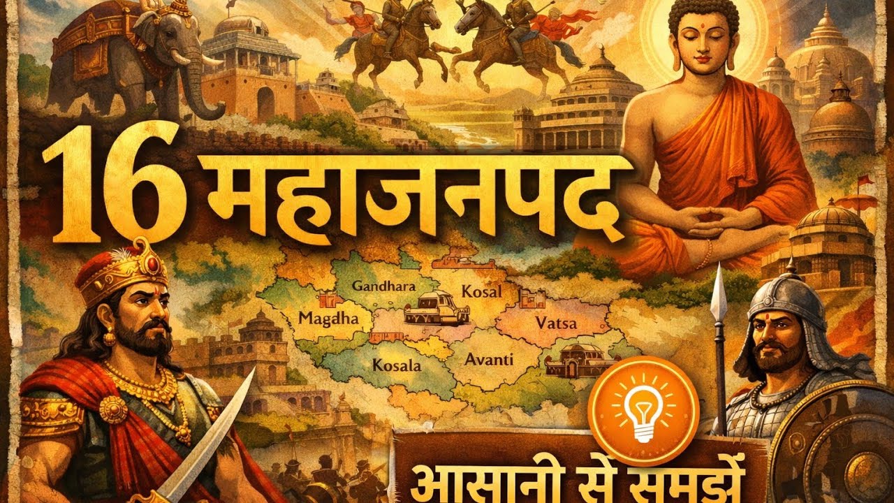 16 mahajanpad|Asani se samjhe 16 mahajanpad|#education#studyssc