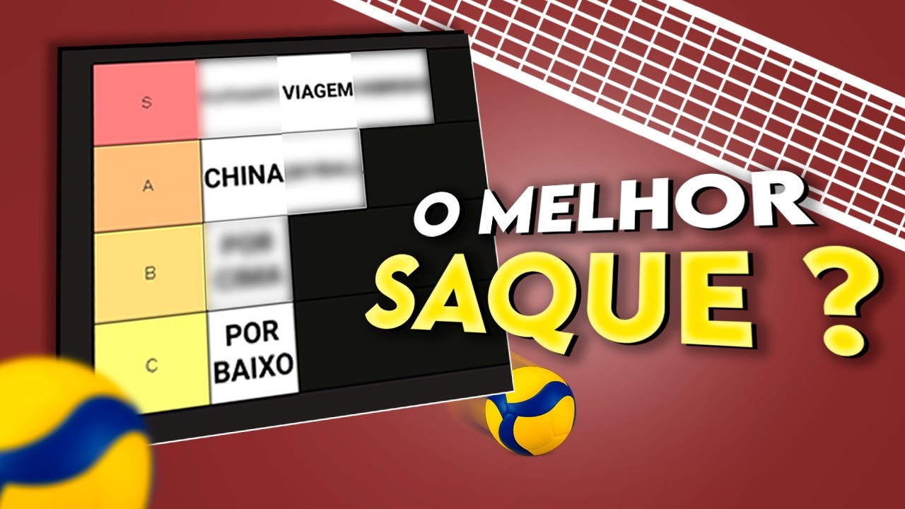 Tier List de TODOS os SAQUES do v&ocirc;lei ( do pior para o melhor ! )