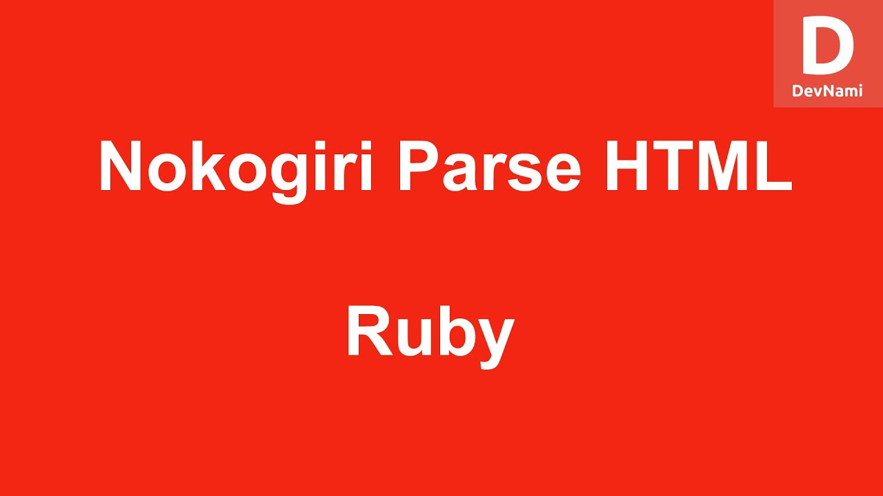Ruby Nokogiri Parse HTML Document