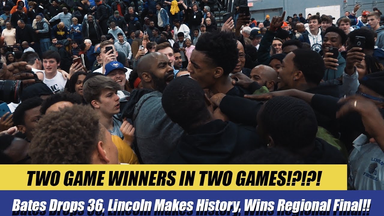EMONI BATES HITS ANOTHER GAME WINNER?!? Lincoln Wins Regional Final Behind Bates' 36 Points!!