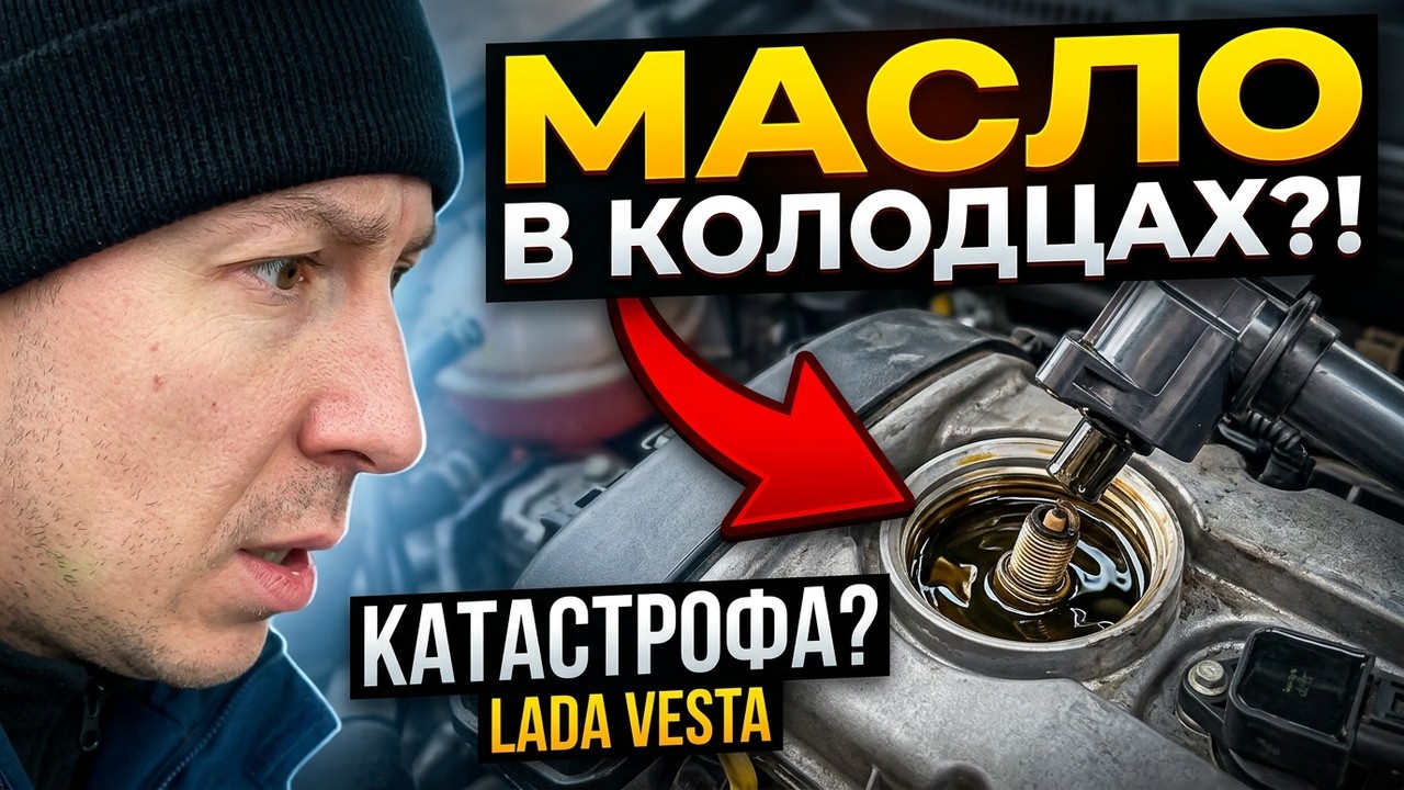 🔥LADA VESTA Масло в Колодцах / Как это исправить🔥