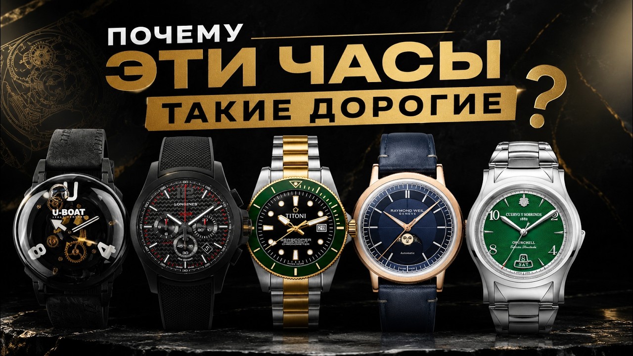 Почему эти часы такие дорогие ? Raymond Weil, Titoni, U-BOAT, Longines, Cuervo y Sobrinos. AllTime