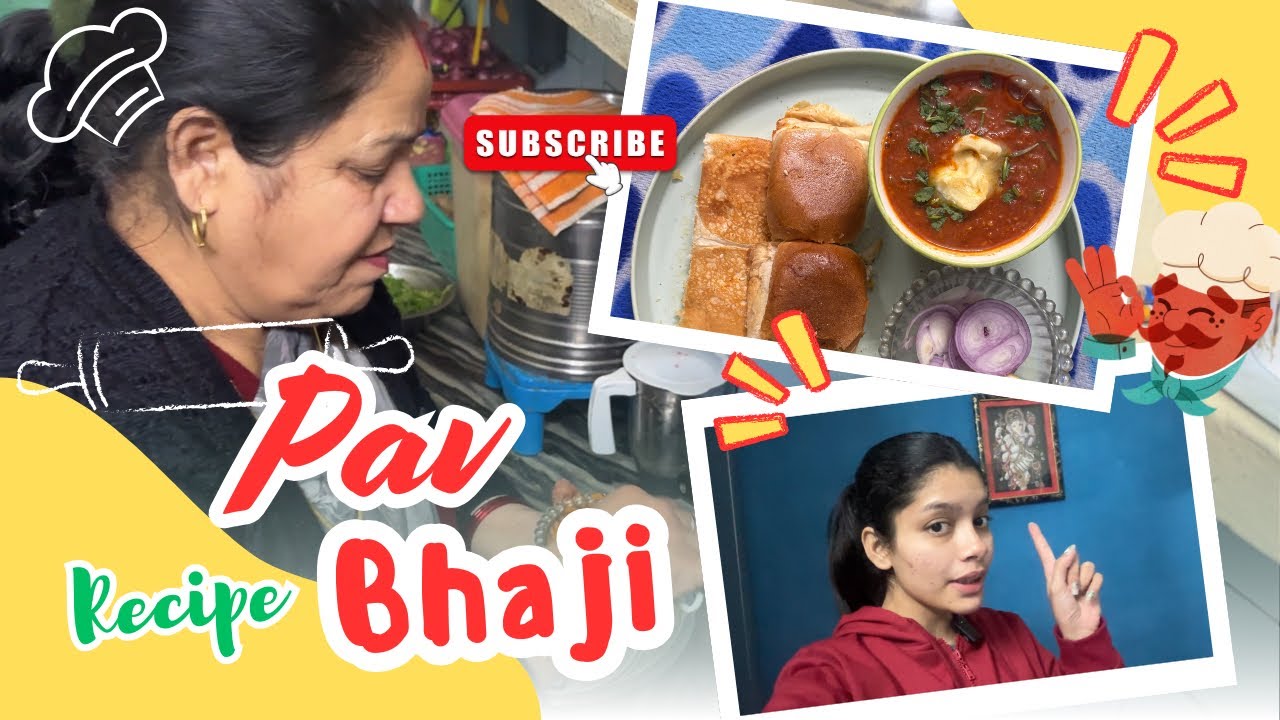 Street Style Pav Bhaji Ghar Par | Street Food | Homemade 
