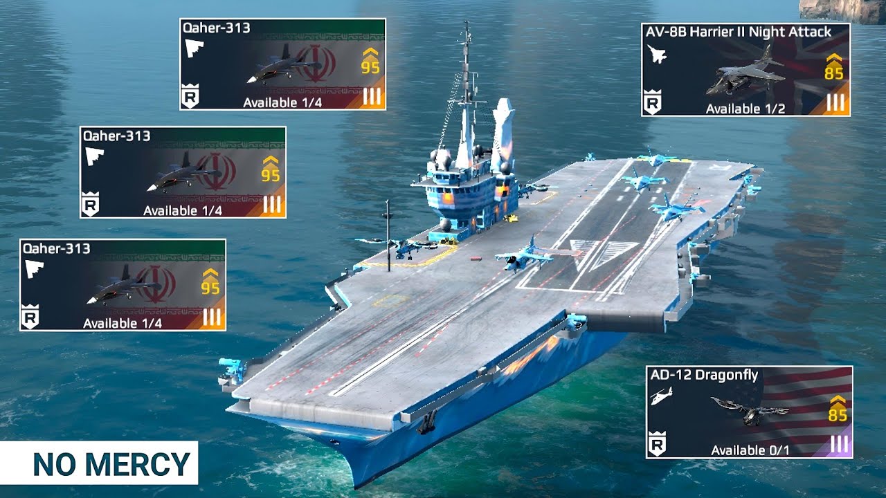FS DCNS Evolved With 3x Qaher-313 And Harrier☠️ Totaly Brutal - Modern Warships 