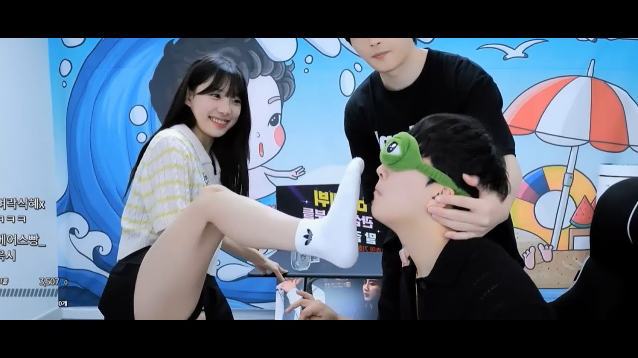 korean bj's white socks removed