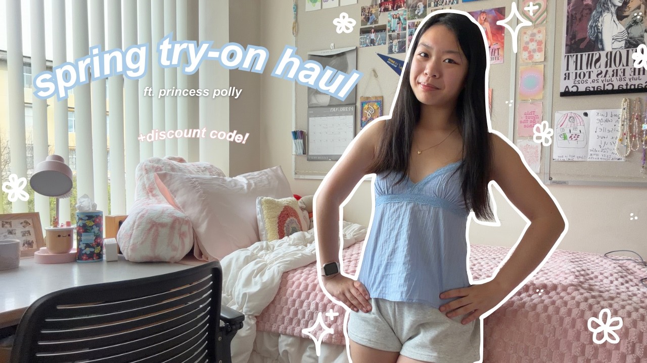 princess polly spring haul! (try-on + honest review)