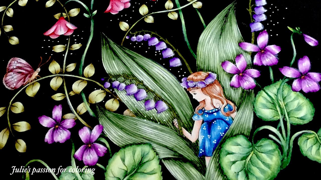 BOTANICUM by Maria Trolle - prismacolor pencils - color along