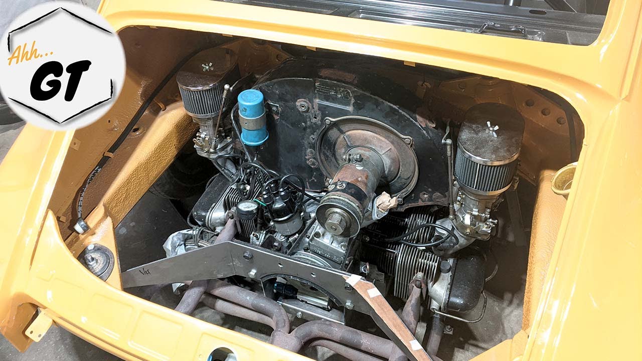 ENGINE IS IN!! 912 Four Cylinder In a 911?? How To Make Custom Motor Mounts
