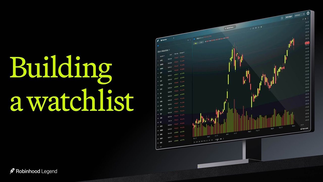 Robinhood Legend &ndash; Building a watchlist