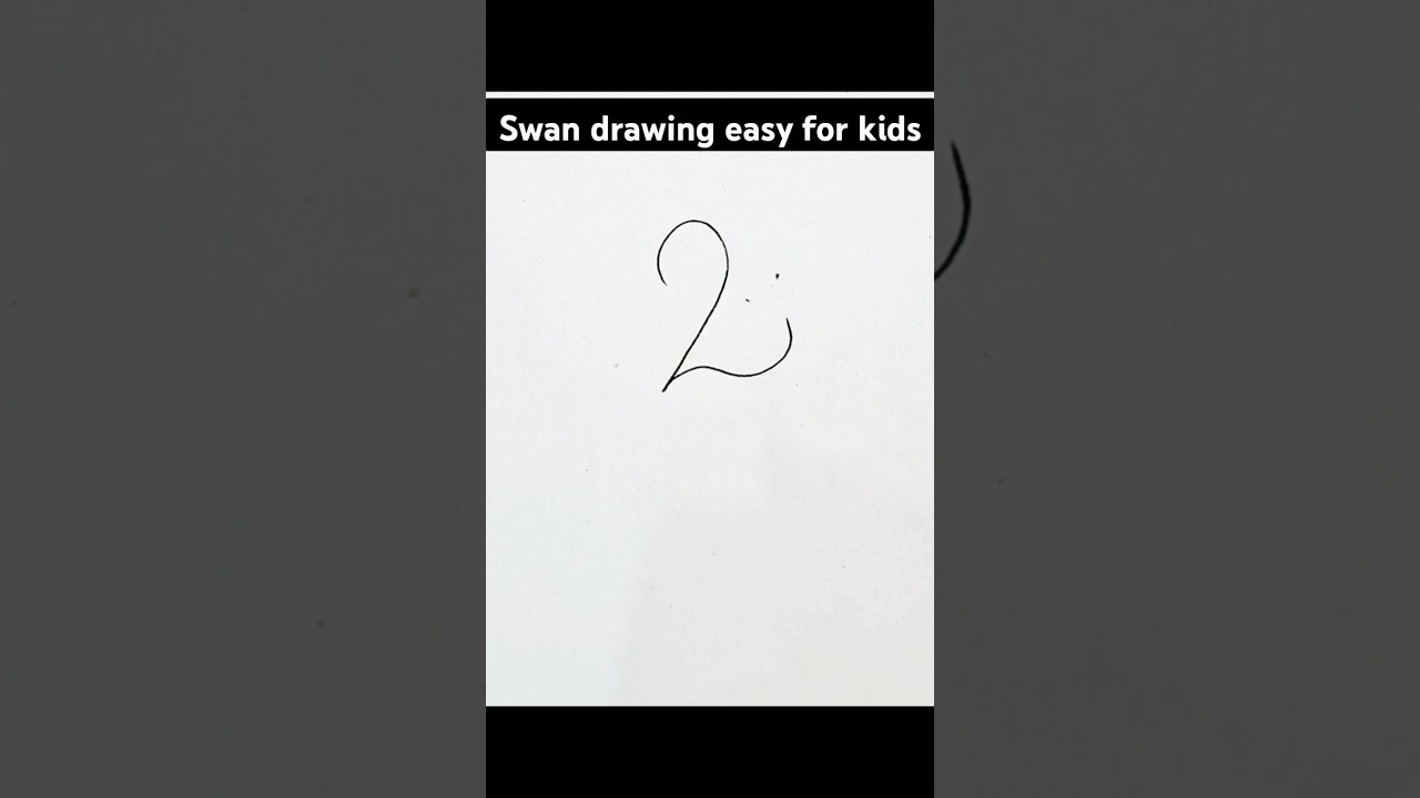 Swan drawing easy for kids #swan #drawing #kids #tricks