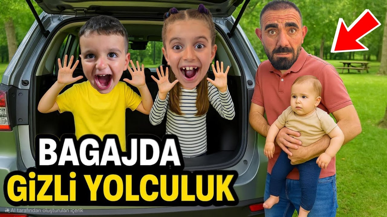 POYRAZ ELİF BABASINI TAKİP ETTİ BAGAJA SAKLANDI!!