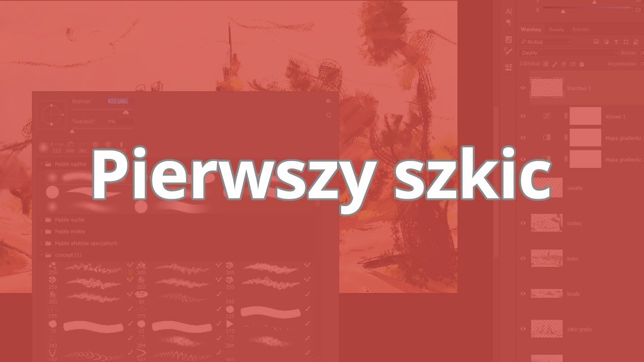 PHOTOSHOP CC dla Początkujących | Pierwszy Szkic | ▶strefakursow.pl◀ #photoshop
