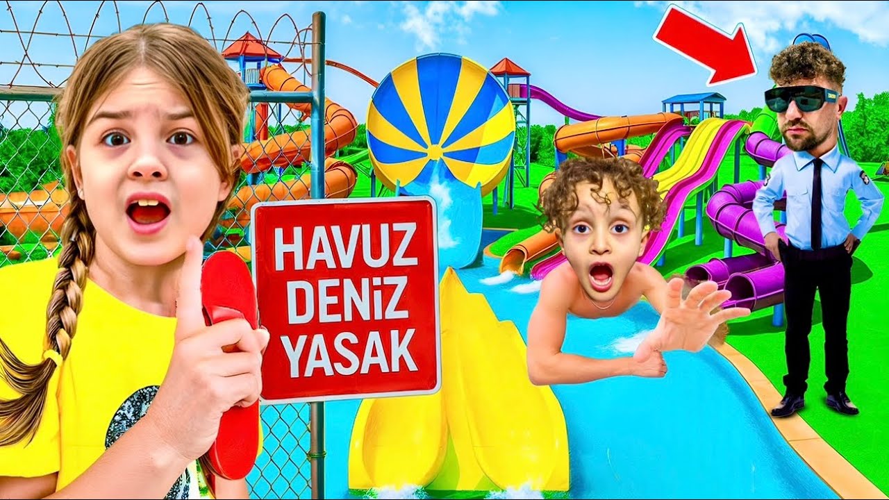 BABAM AQUAPARKA KAÇTI !! KUZEY ELİF AQUAPARKA GELMİYOR !! EYVAH YÜZMEK YASAK !!