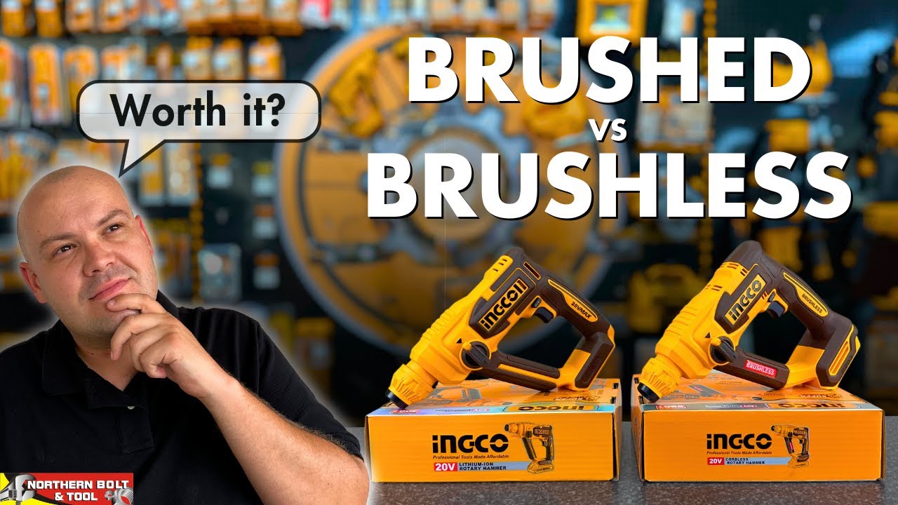 Brushed vs Brushless: Worth the extra cost? Ingco Cordless Rotary Hammer Drill