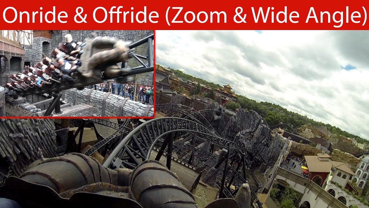 Phantasialand - Taron (Multi-Launch Coaster) - Onride & Offride 2016 [POV / Multi-Angle / 60 fps]