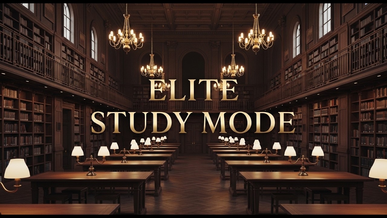 1 Hour Night Study in Harvard Library 🌙 | Calm Instrumental Music for Deep Focus
