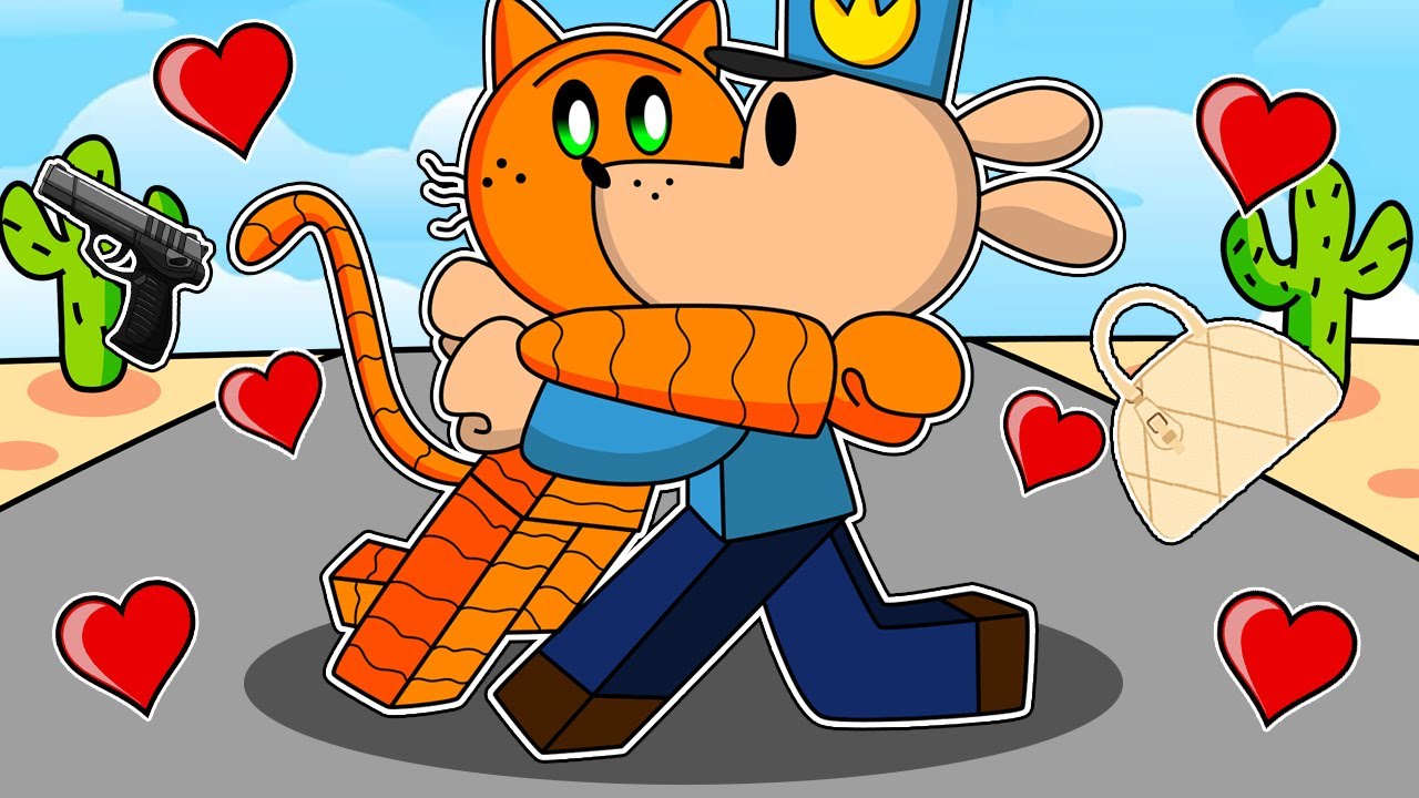 ¡DOG MAN y PETEY se BESAN por ACCIDENTE en ROBLOX! LAS AVENTURAS de DOG MAN en ROBLOX