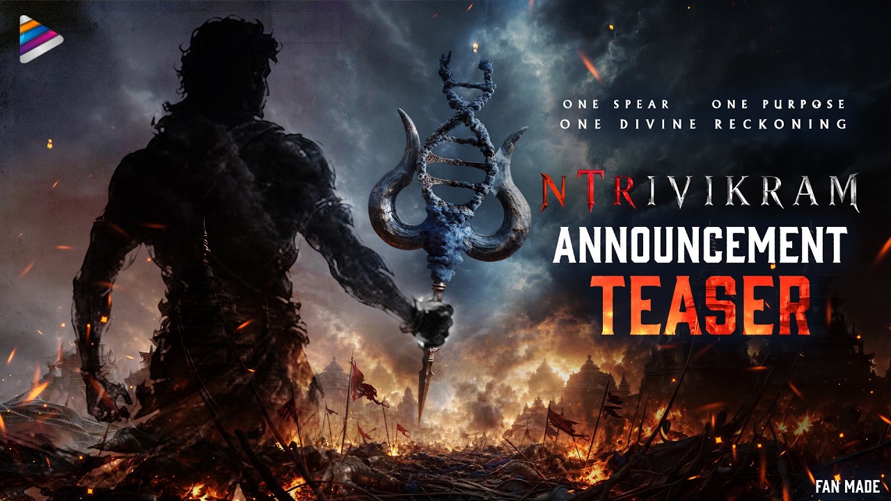 NTRxTrivikram Movie Announcement Teaser | Jr NTR | Trivikram | Anirudh | NTR's God Of War | Fan Made