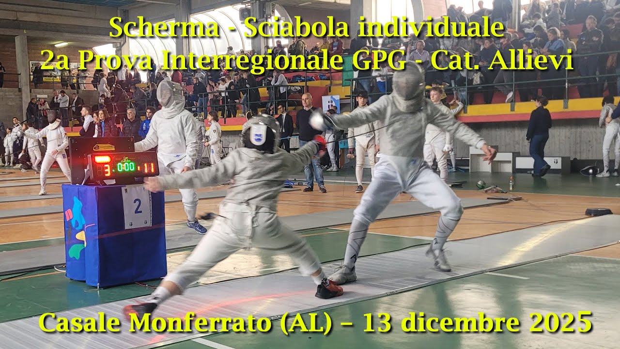 Cat.Allievi - 2a prova di qualificazione interregionale GPG - Casale Monferrato 13 dicembre 2025