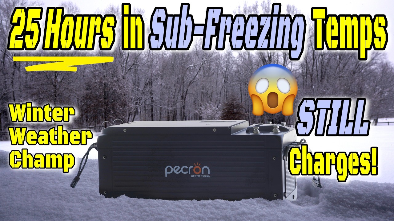 *NEW* Pecron 12.8V 200Ah Self-Heating Battery: EXTREME Weather Test & Teardown