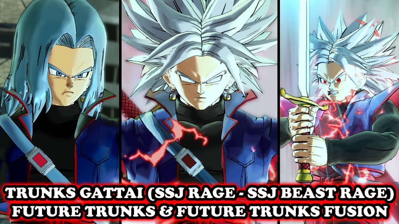 Ultimate Kaioshin Trunks Fusion (Trunks + Trunks) [Base-SSJ Rage-SSJ Rage Beast]! DB Xenoverse 2 Mod
