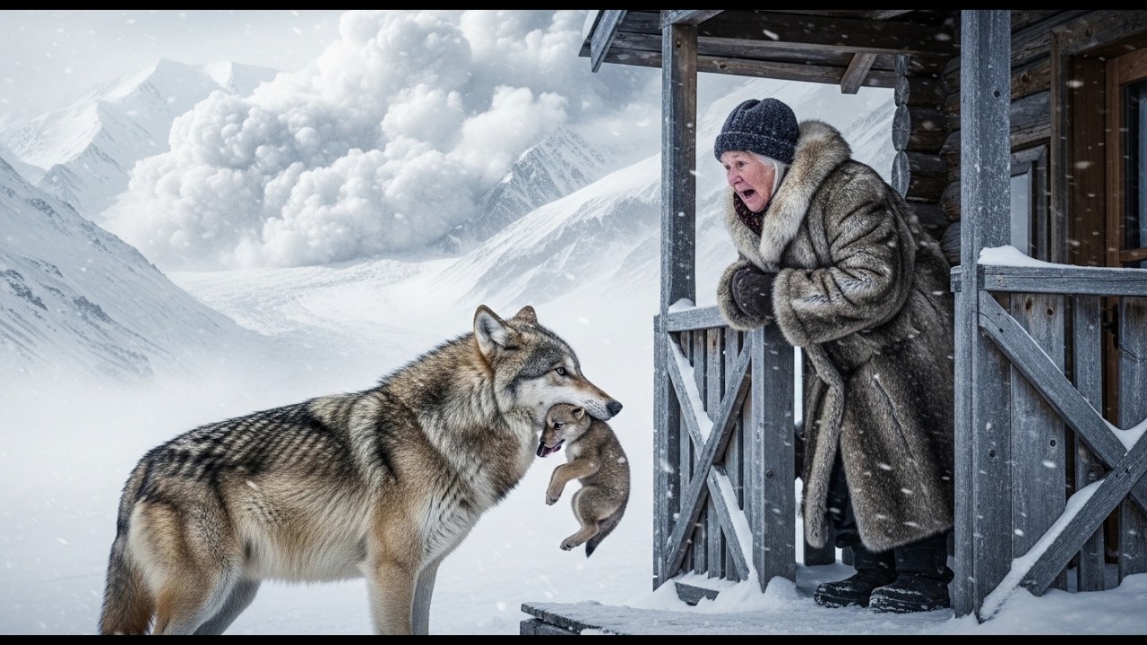 🐺 -75°C: 70-летняя женщина спасает умирающего волчонка во время метели | 127 дней