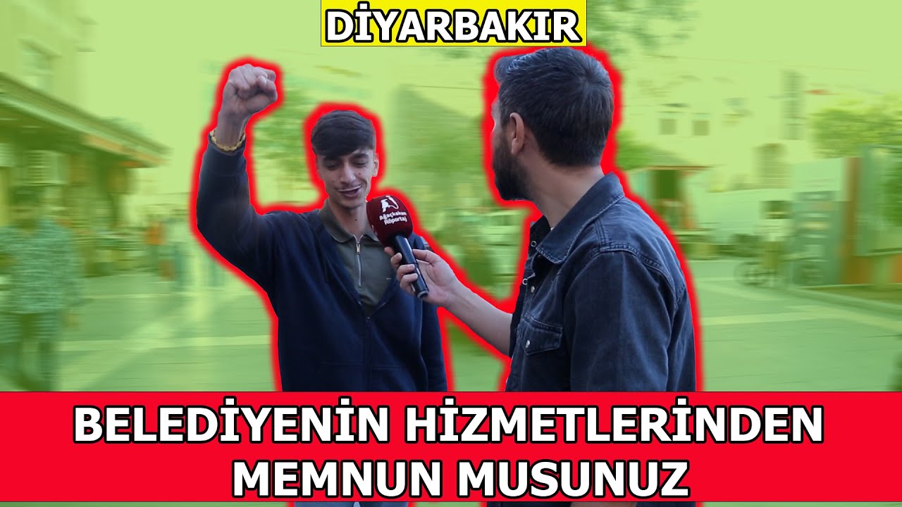 DİYARBAKKIR HALKINA BELEDİYENİN HİZMETLERİNDEN MEMNUN MUSUNUZ DİYE SORDUK.
