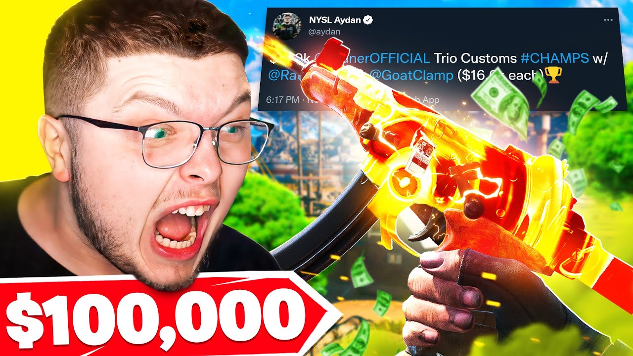 How we won the ZLaner $100K TRIO CUSTOMS WARZONE TOURNAMENT!