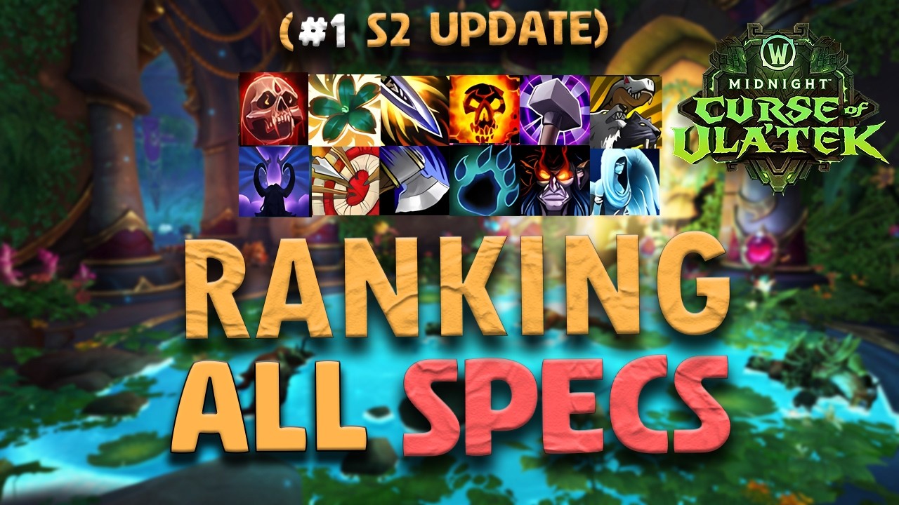 Progressive M+ TIERLIST | #1 Midnight S2 Update - RANKING ALL SPECS | Patch 12.1