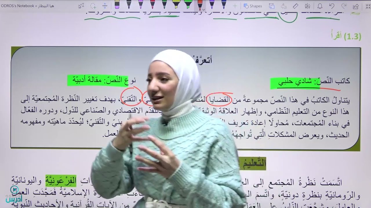 شرح درس التّعليم التّقني بوابة المُستقبل / توجيهي 2008 - الأستاذة هيا البيطار