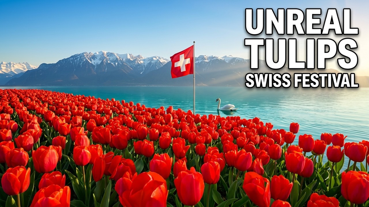 This Swiss Tulip Festival is UNREAL | Morges 2026 🌷🇨🇭 #Switzerland #Tulips #4k