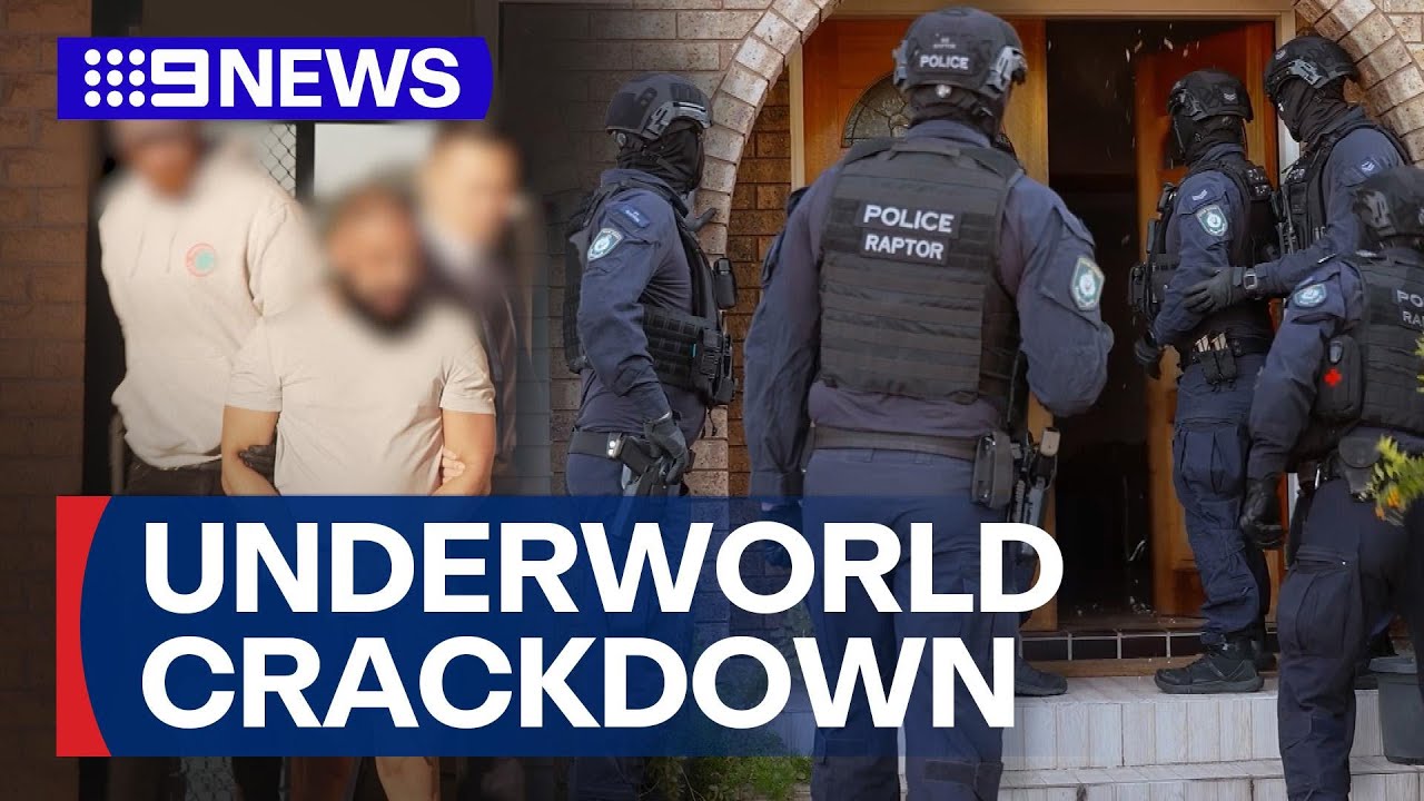 Police raids deal Sydney's organised crime network a double blow | 9 News Australia