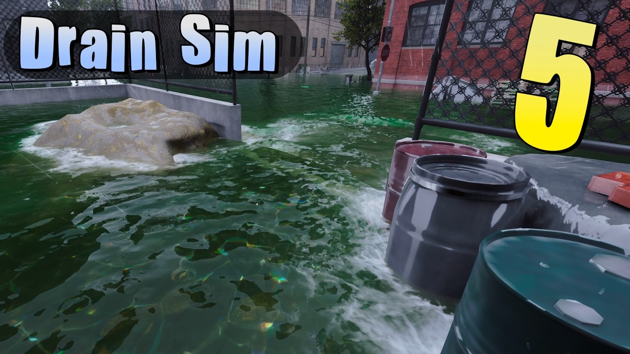 Final Map: Industrial Area in DrainSim